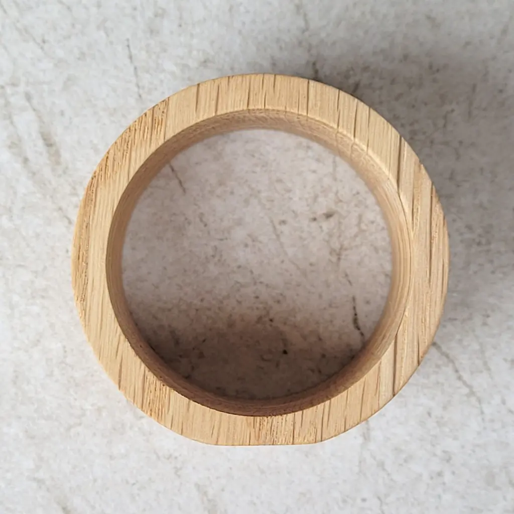 oak napkin ring dębowy okrągły pierścień na serwetki (8).webp