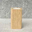 drewniany świecznik na tealight dębowy wooden candle hodler oak middle (3).webp