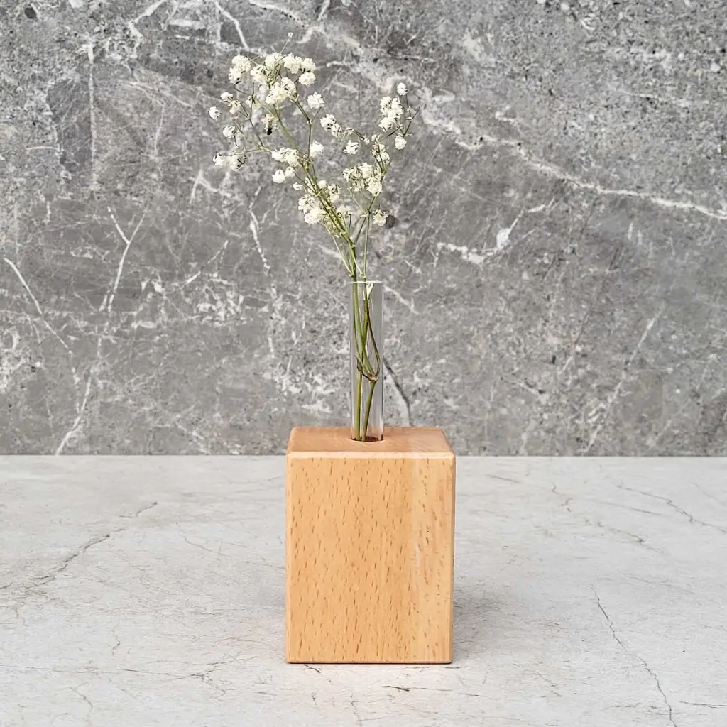 70-00-00975-L_4 drewniany wazon z probówką bukowy wooden vase with tube beech.webp