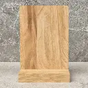 PL.00-20-01-01268-H drewniany ekspozytor z wkładką nadruk UV kod QR dębowy Oak information display with insert UV print QR code (10).webp