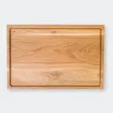 Oak cutting board with groove 450x300x30mm