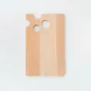 Beech cutting board cheese shape 240x150x9mm oiled