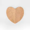 Beech cutting board heart shape 260x280x15mm