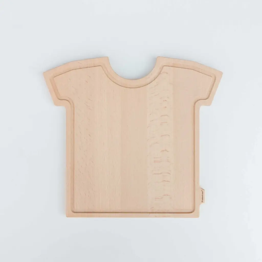 Beech cutting board T-shirt 250x280x15mm oiled
