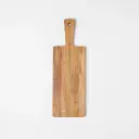 Oak cutting board with handle 395x130x20mm hard wax