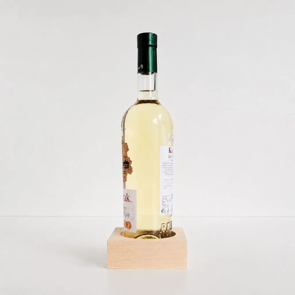 Beech wine holder 110x110x40mm