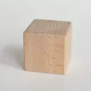 Beech cube slanted edges 60x60x60mm raw