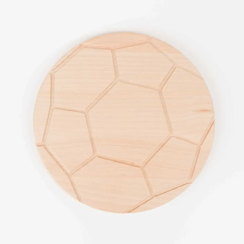 Deska do krojenia bukowa Piłka fi260x15mm