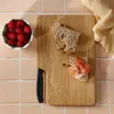 Deska dębowa z nożem Victorinox 300x200x15 mm 