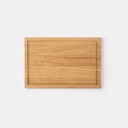 Oak cutting board with groove INGE 300x200x20mm hard wax