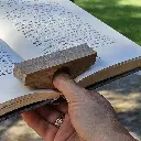 Oak book page holder 90x35x20mm raw