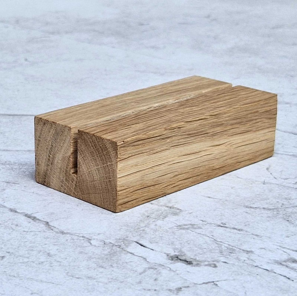 Stojak na wizytówki dębowy 105x50x30mm