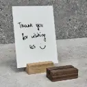 American walnut post card stand 60x30x20mm