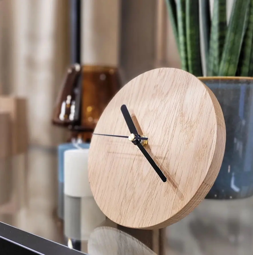 Oak standing clock dia 150mm
