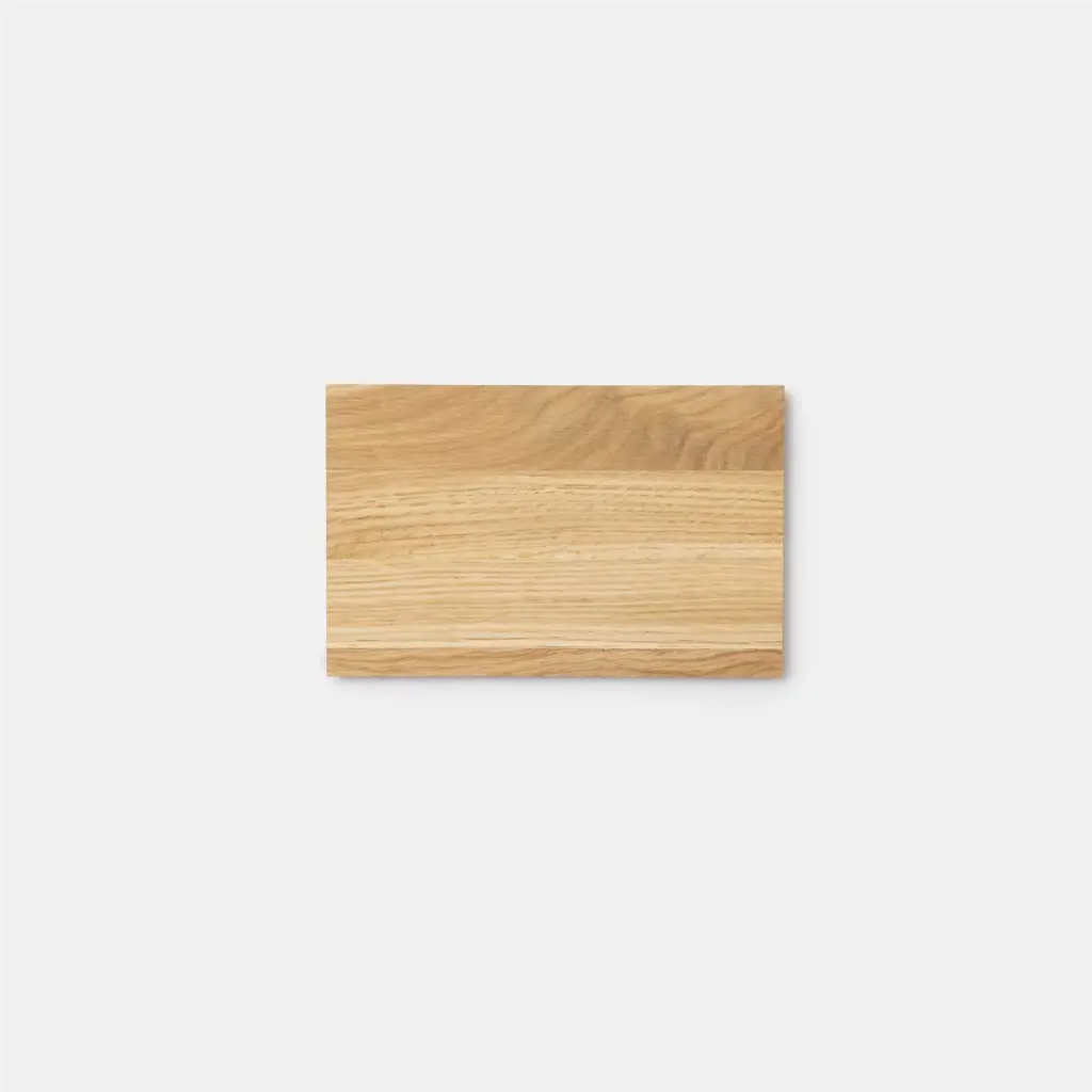 Oak cutting board with oblique side handles220x140x10mm hard wax