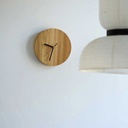 Oak hanging clock dia 240x20mm