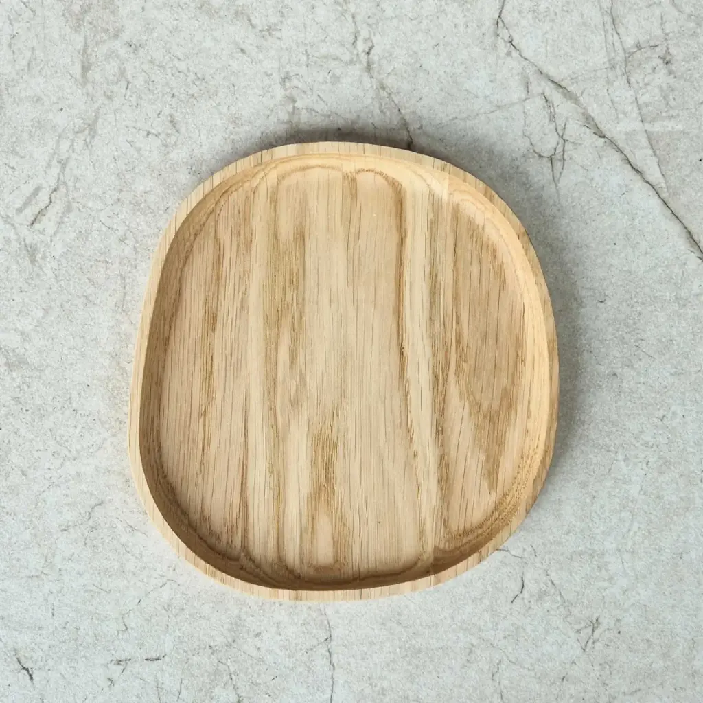 Mała taca dębowa STONE 160x150x15mm