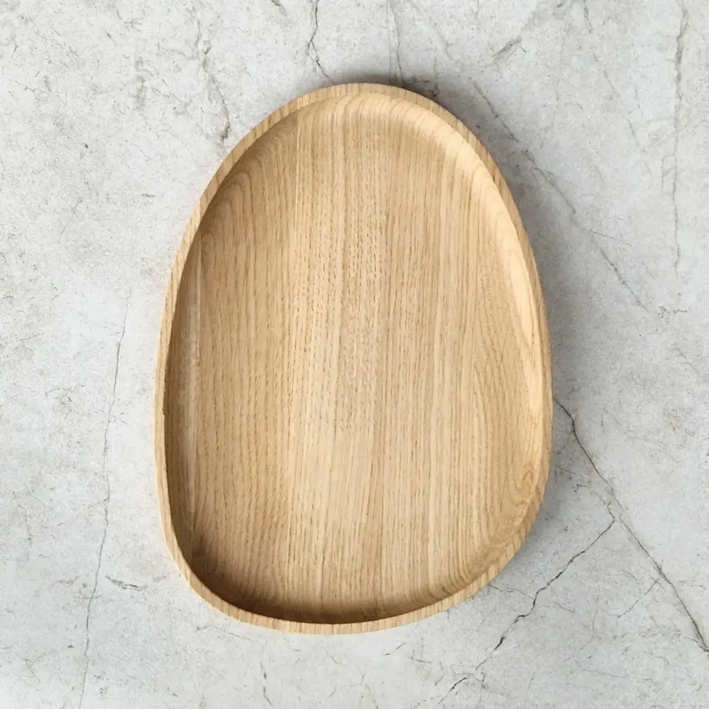 Oak middle tray STONE 250x180x15mm