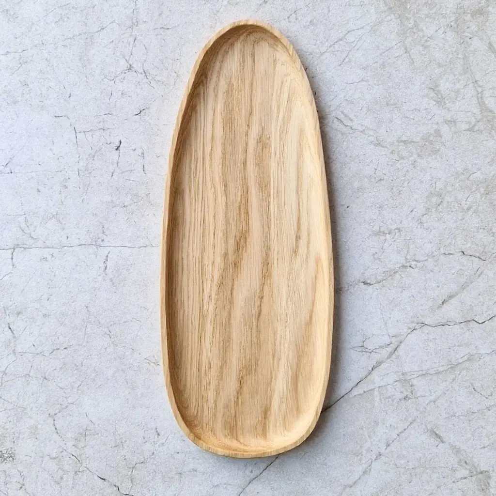 Oak long tray STONE 350x140x15mm