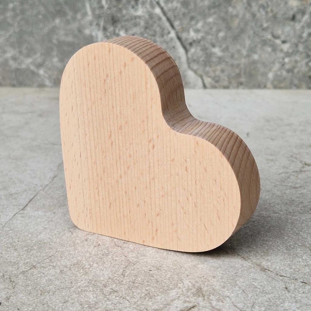 Mini heart beech 90x100x20mm