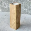 Oak tealight stand rounded 150x50x50mm