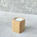 Świecznik na tealight dębowy 60x50x50mm
