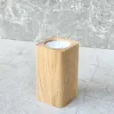 Oak tealight stand rounded 90x50x50mm