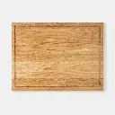 Deska do krojenia z rowkiem dębowa INGE 400x300x20mm