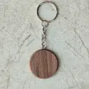 American Walnut keychain with rounded edges fi35x5mm