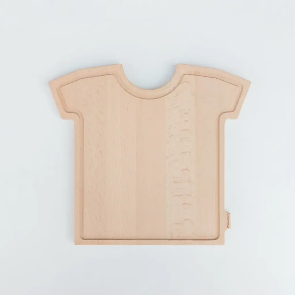 Deska do krojenia bukowa Koszulka T-shirt 250x280x15mm 