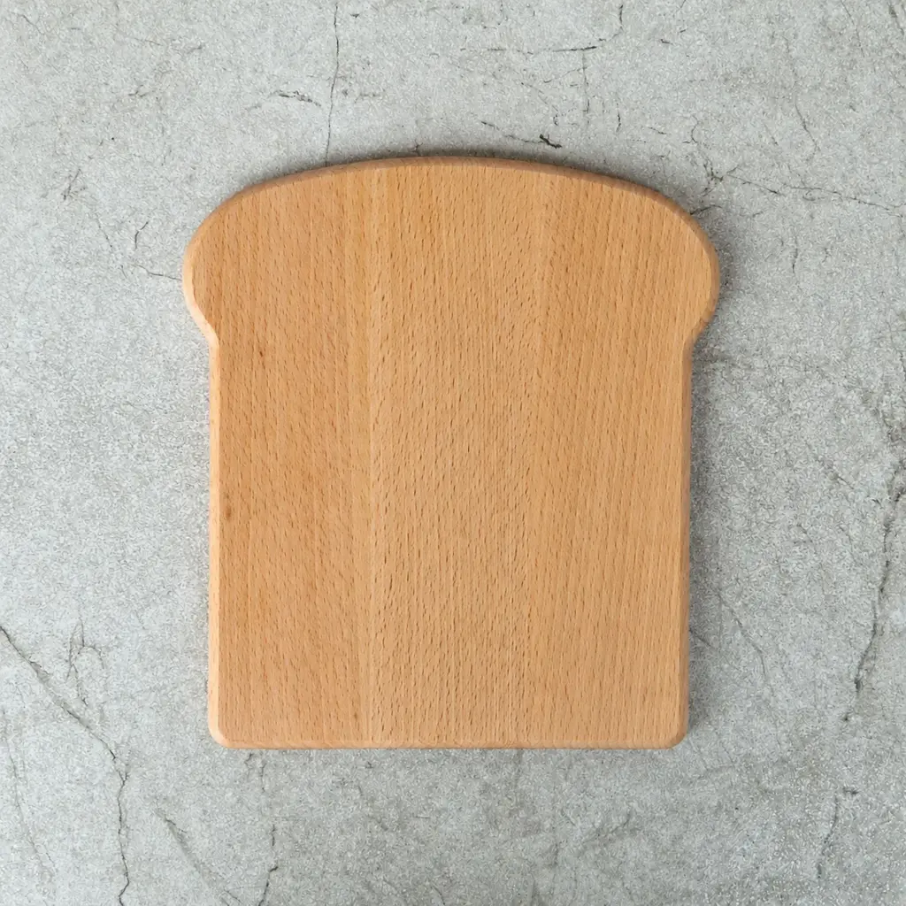Beech board toast sandwich shaped 220x200x15mm 