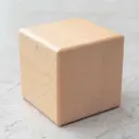 Beech cube with rounded edges 60x60x60mm varnished