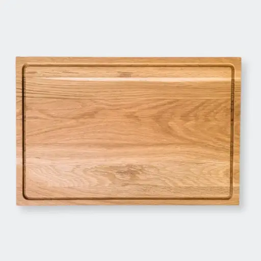 [DB30-00044-H-025093] Oak cutting board with groove 450x300x30mm