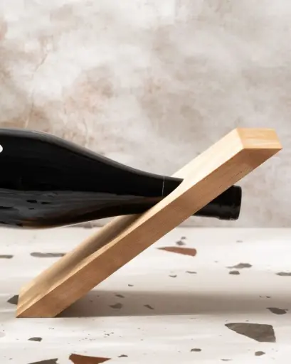 [BK20-00303-025204] Stojak na wino balans bukowy 250x80x20mm