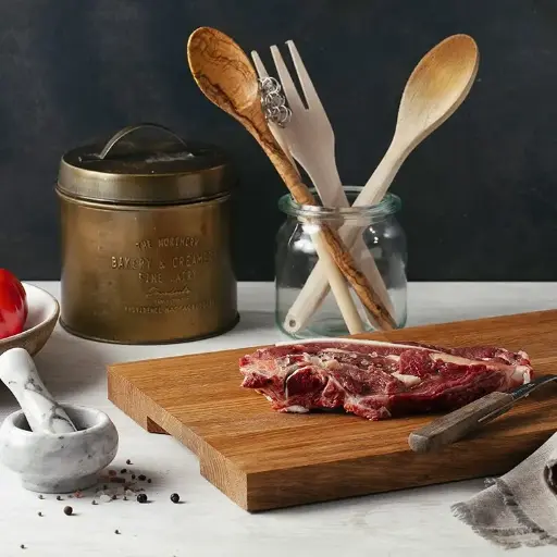 Oak thick cutting board 450x300x30mm